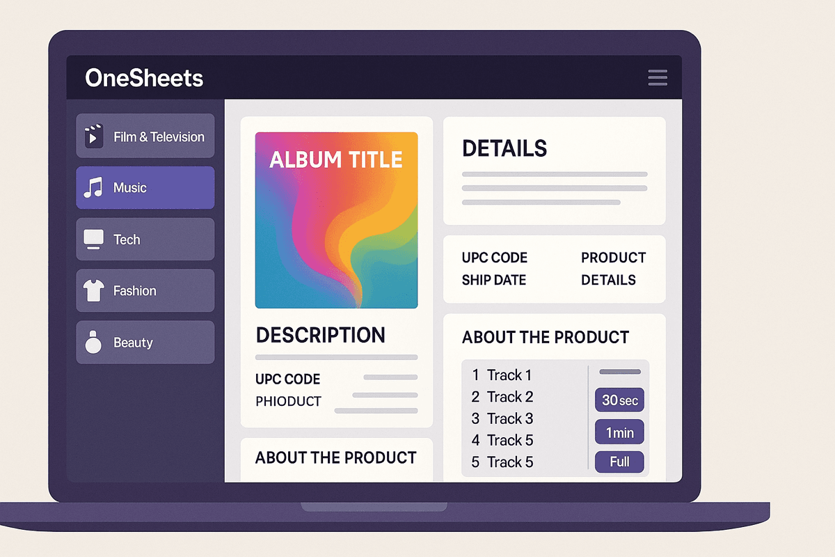 OneSheetsAi application dashboard